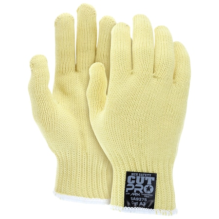 Mcr Safety Gloves, Heavy 100% Aramid S, 12PK SA9375S